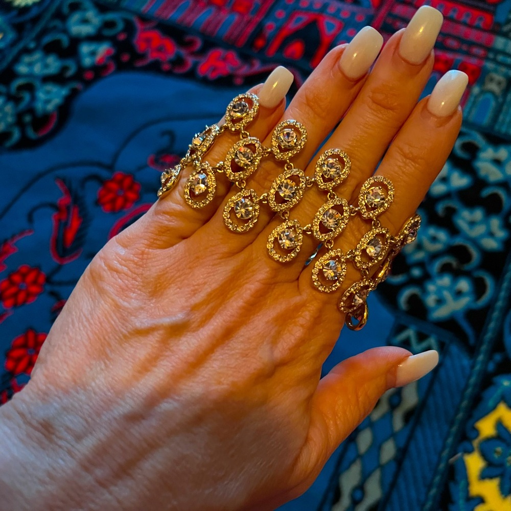 Givenchy bracelet with peach crystals. NWT